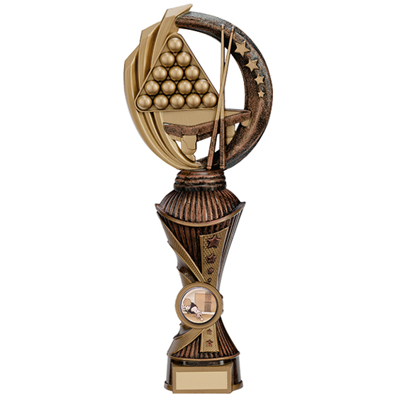 Renegade Snooker Heavyweight Award Antique Bronze & Gold 260mm