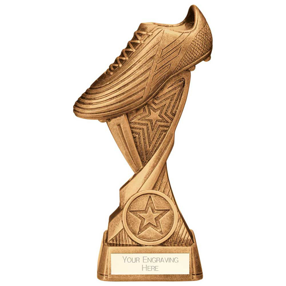 Picture of Volley Football Boot Award Antique Gold 150mm