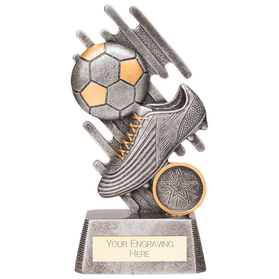 Picture of Focus Football Boot & Ball Award Silver 150mm