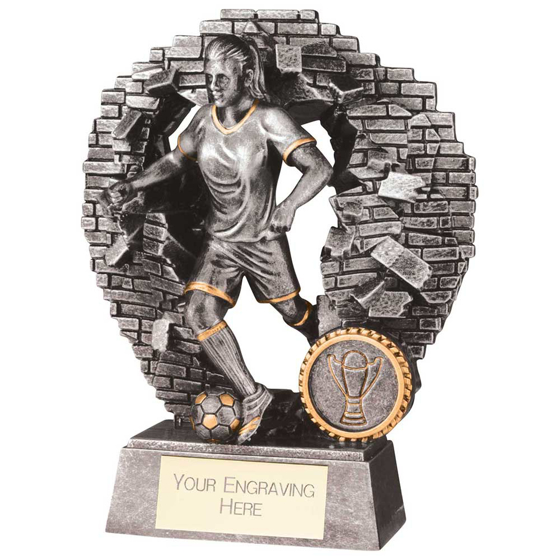 Picture of Blast Out Female Football Resin Award 160mm