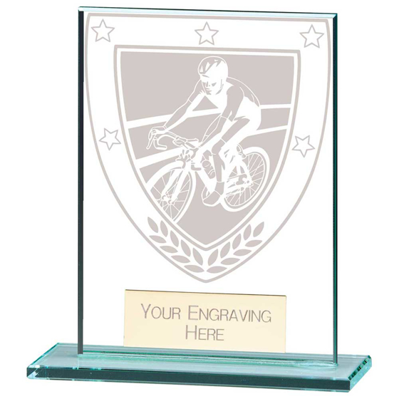 Picture of Millennium Cycling Jade Glass Award 110mm