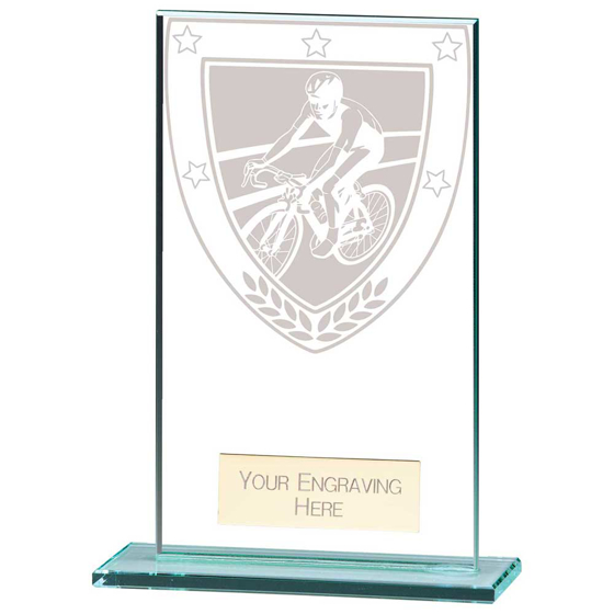 Picture of Millennium Cycling Jade Glass Award 140mm