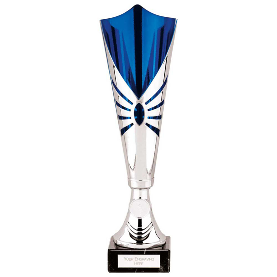 Picture of Trident Laser Cup Silver & Blue 345mm