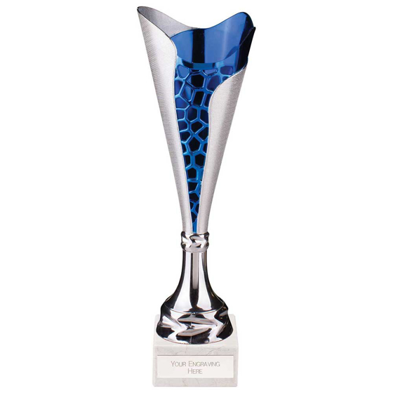 Picture of Utopia Classic Cup Silver & Blue 345mm