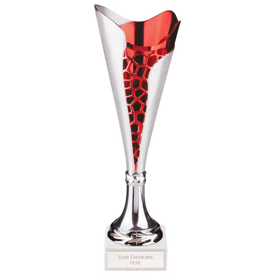 Picture of Utopia Classic Cup Silver & Red 325mm