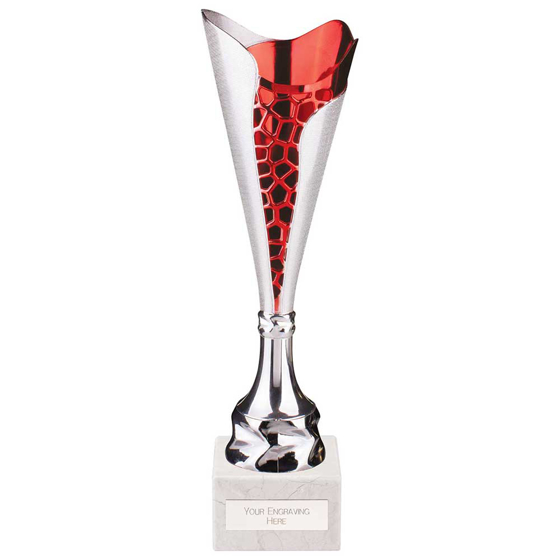 Picture of Utopia Classic Cup Silver & Red 365mm