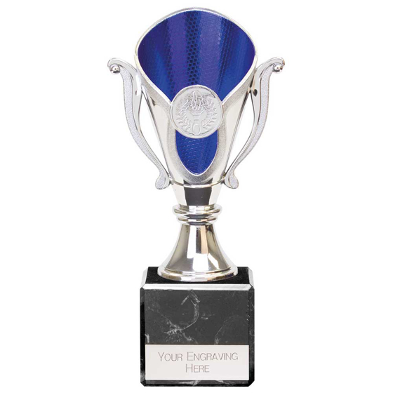 Picture of Wizard Legend Trophy Silver & Blue 195mm