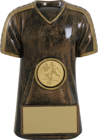 Picture of Meteor Bronze/Gold Football Shirt Award 6" 155mm