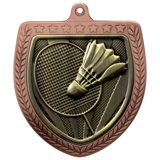 Picture of Cobra Badminton Shield Medal Bronze 75mm