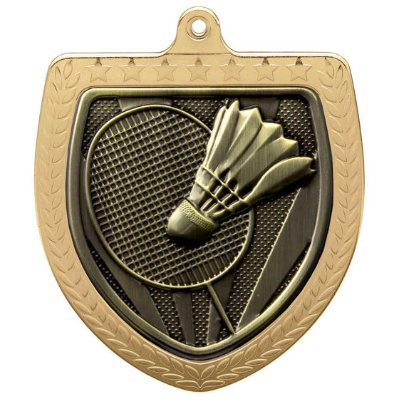 Picture of Cobra Badminton Shield Medal Gold 75mm