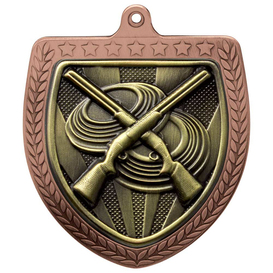 Picture of Cobra Clay Pigeon Shooting Shield Medal Bronze 75mm