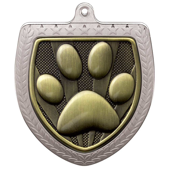Picture of Cobra Dog Obedience Shield Medal Silver 75mm