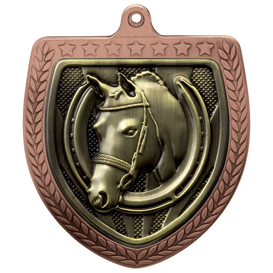 Picture of Cobra Equestrian Shield Medal Bronze 75mm