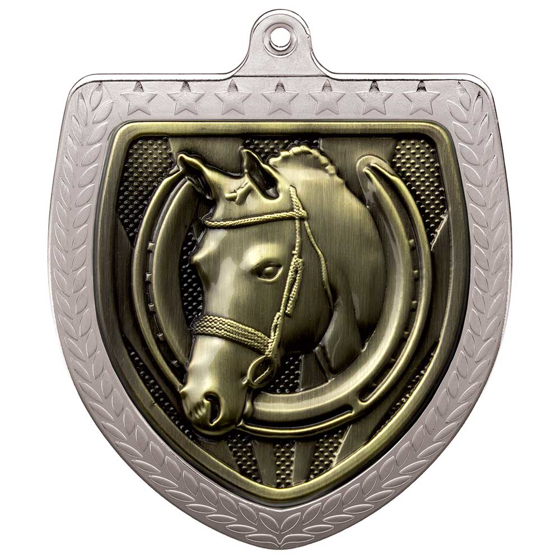 Picture of Cobra Equestrian Shield Medal Silver 75mm