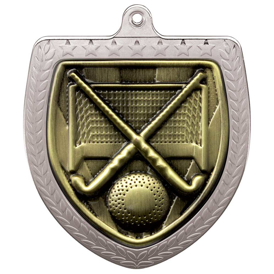 Picture of Cobra Field Hockey Shield Medal Silver 75mm