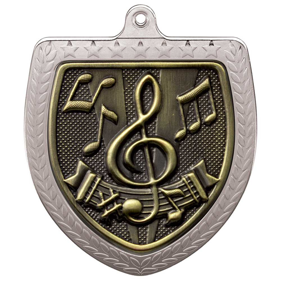 Picture of Cobra Music Shield Medal Silver 75mm