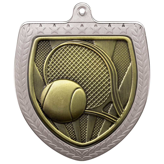 Picture of Cobra Tennis Shield Medal Silver 75mm