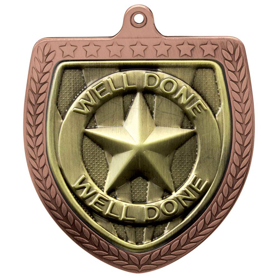 Picture of Cobra Well Done Shield Medal Bronze 75mm