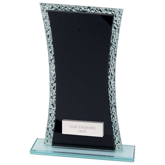 Picture of Eternal Glass Award Black & Cracked Silver 165mm