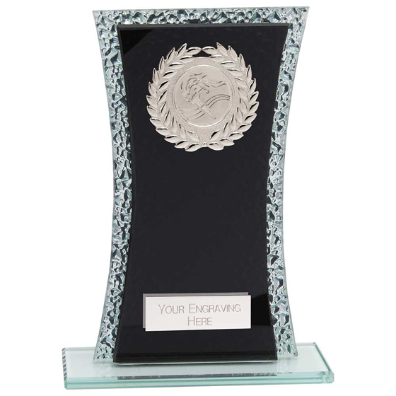 Picture of Eternal Multisport Glass Award Black & Cracked Silver 165mm