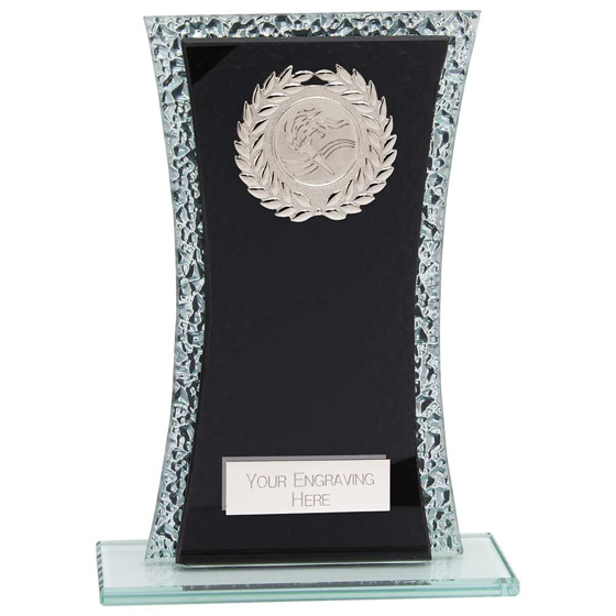Picture of Eternal Multisport Glass Award Black & Cracked Silver 185mm