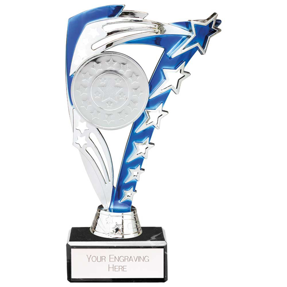 Picture of Frenzy Multisport Trophy Silver & Blue 185mm