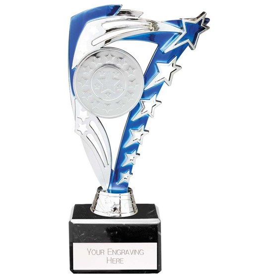 Picture of Frenzy Multisport Trophy Silver & Blue 195mm