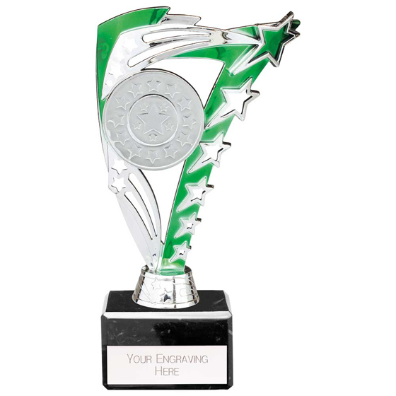 Picture of Frenzy Multisport Trophy Silver & Green 195mm