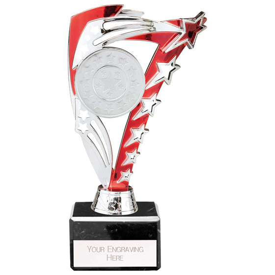 Picture of Frenzy Multisport Trophy Silver & Red 195mm