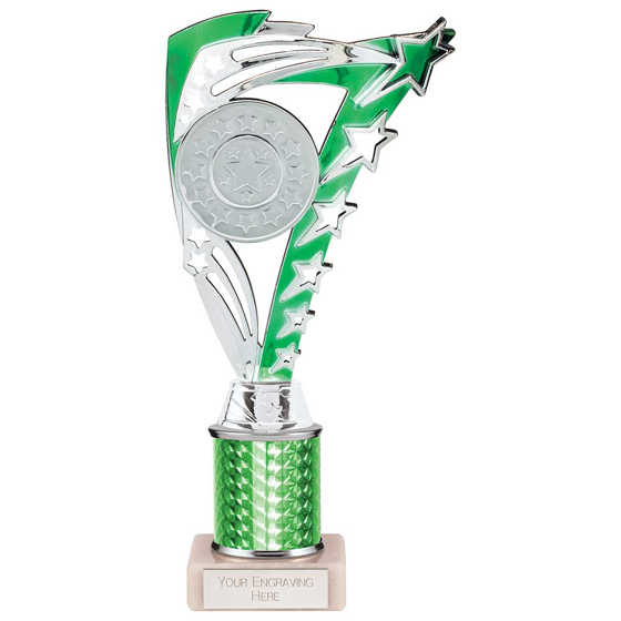 Picture of Frenzy Multisport Tube Trophy Silver & Green 240mm