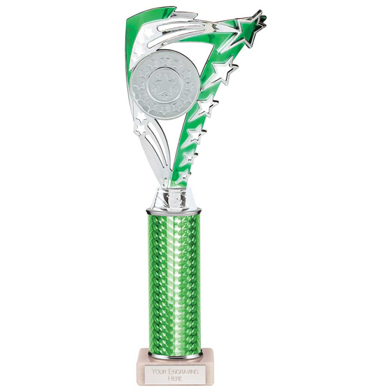 Picture of Frenzy Multisport Tube Trophy Silver & Green 315mm