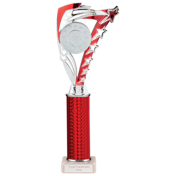 Picture of Frenzy Multisport Tube Trophy Silver & Red 315mm