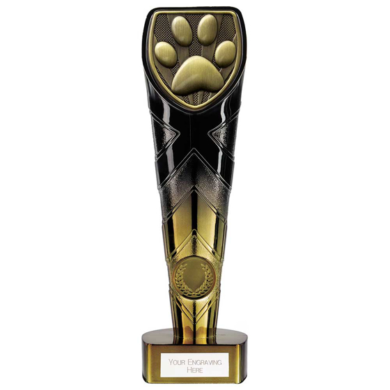 Picture of Fusion Cobra Dog Obedience Award Black & Gold 225mm
