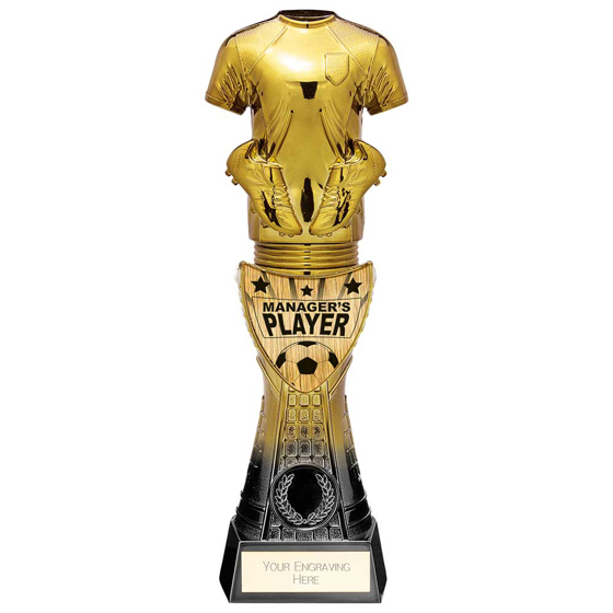 Picture of Fusion Viper Shirt Managers Player Black & Gold 255mm