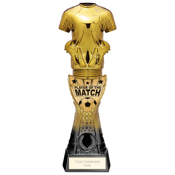 Picture of Fusion Viper Shirt Player of the Match Black & Gold 255mm