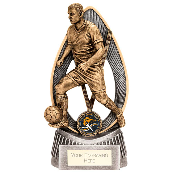 Picture of Havoc Football Male Award Antique Gold & Silver 150mm