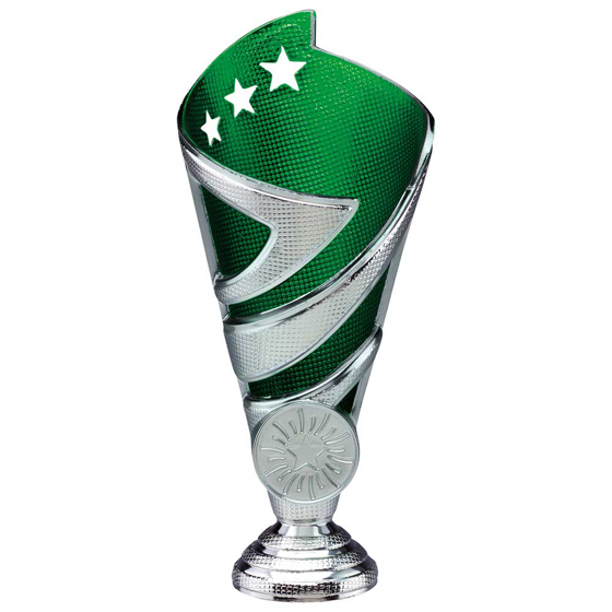 Picture of Hurricane Multisport Plastic Cup Silver & Green 170mm