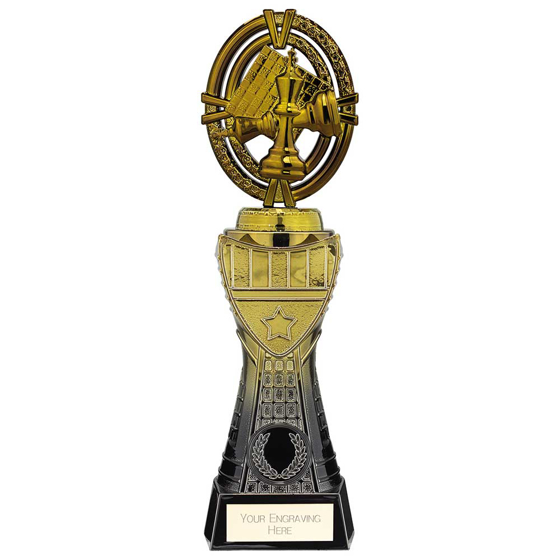 Picture of Maverick Heavyweight Chess Award Black & Gold 250mm