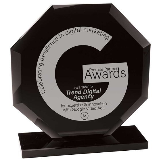 Picture of Octave Glass Award Jet Black 150mm