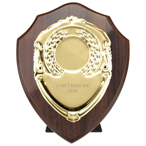 Picture of Reward Shield & Front Cracked Cherry & Gold 100mm