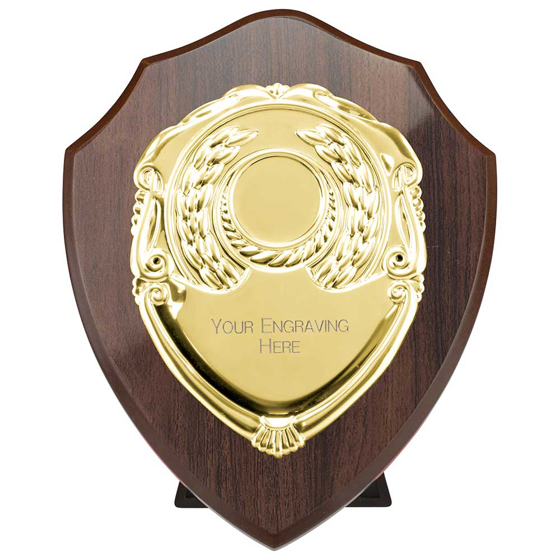 Picture of Reward Shield & Front Cracked Cherry & Gold 150mm