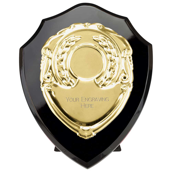 Picture of Reward Shield & Front Epic Black & Gold 125mm