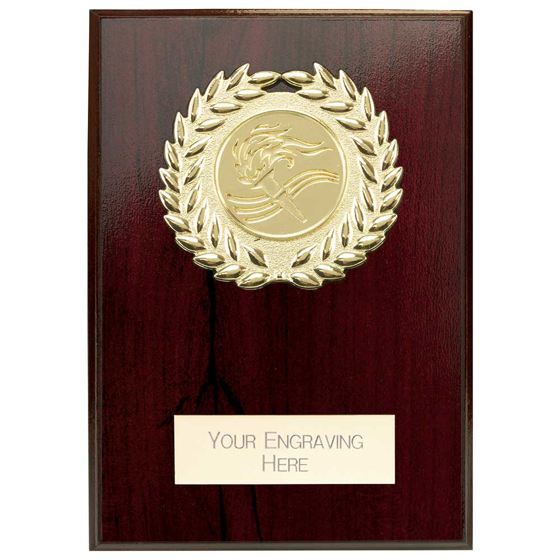 Picture of Reward Wreath Plaque Cracked Cherry 100x75mm