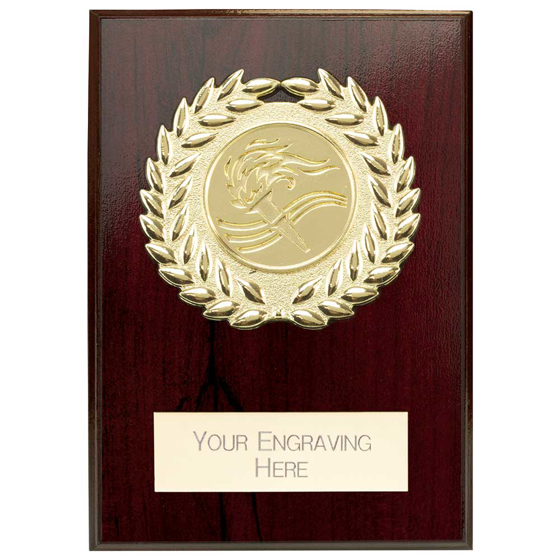 Picture of Reward Wreath Plaque Cracked Cherry 80x60mm