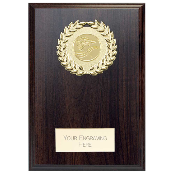 Picture of Reward Wreath Plaque Mahogany 175x130mm