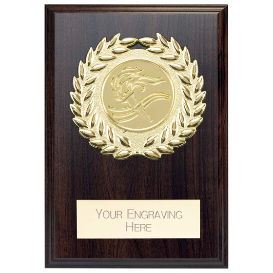 Picture of Reward Wreath Plaque Mahogany 80x60mm