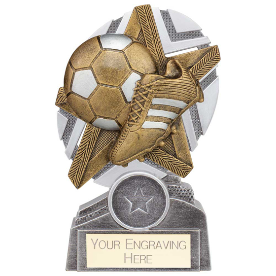 Picture of The Stars Football Plaque Award Silver & Gold 130mm