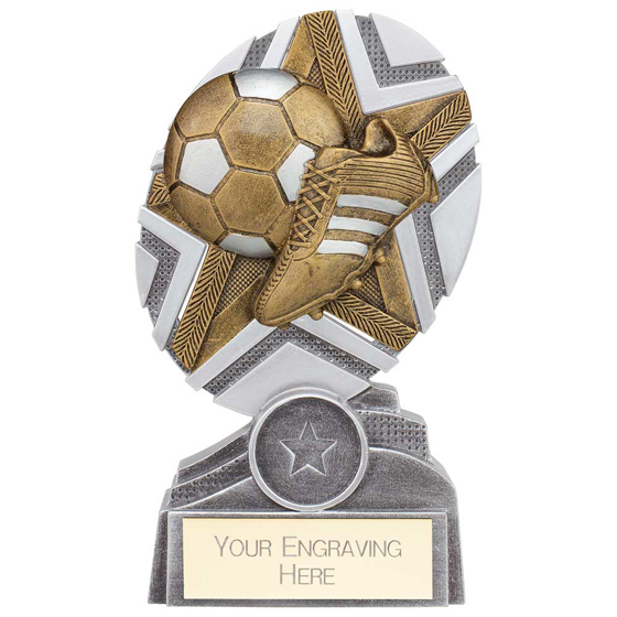 Picture of The Stars Football Plaque Award Silver & Gold 150mm