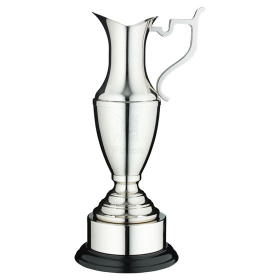 Picture of NICKEL PLATED CLARET JUG ON ROUND BASE WITH PLINTH - 10.25in