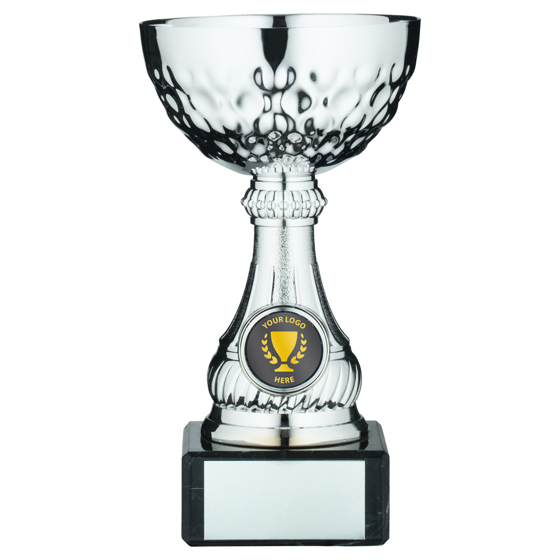 Picture of SILV MINI ASSEMBLED TROPHY CUP WITH PLATE (1in CENTRE) - 5.75in